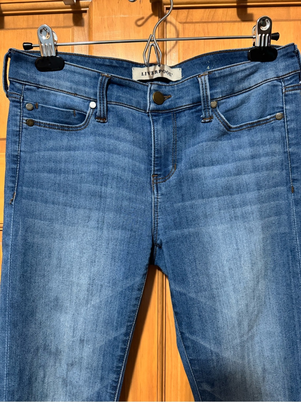 Liverpool Skinny Jeans in Medium Blue Wash